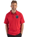 View image 7: San Jose Earthquakes Cutter & Buck Prospect Recycled Featherlight Stretch Mens Sport Polo Red Front