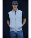 View image 16: Cutter & Buck Stealth Recycled Hybrid Quilted Mens Big & Tall Windbreaker Vest Polished Medium Gray Lifestyle 4