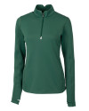 Cutter & Buck Traverse Recycled Stretch Womens Quarter Zip Hunter Green Mannequin Thumbnail Image