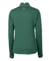 Cutter & Buck Traverse Recycled Stretch Womens Quarter Zip Hunter Green Mannequin Back Thumbnail Image