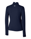 Cutter & Buck Traverse Recycled Stretch Womens Quarter Zip Liberty Navy Mannequin Back Thumbnail Image
