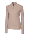Cutter & Buck Traverse Recycled Stretch Womens Quarter Zip Mushroom Mannequin Thumbnail Image
