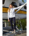 Cutter & Buck Traverse Recycled Stretch Womens Quarter Zip White Lifestyle 1 Thumbnail Image