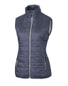 Cutter & Buck Rainier Recycled Insulated Puffer Womens Full Zip Vest Anthracite Melange Mannequin Thumbnail Image