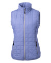 Cutter & Buck Rainier Recycled Insulated Puffer Womens Full Zip Vest Hyacinth Melange Mannequin Thumbnail Image