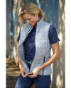Cutter & Buck Rainier Recycled Insulated Puffer Womens Full Zip Vest Polished Medium Gray Lifestyle 5 Thumbnail Image
