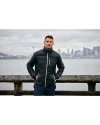 Cutter & Buck Rainier Recycled Insulated Puffer Mens Big & Tall Full Zip Jacket Black Lifestyle 1 Thumbnail Image