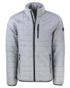 Cutter & Buck Rainier Recycled Insulated Puffer Mens Big & Tall Full Zip Jacket Polished Medium Gray Mannequin Thumbnail Image