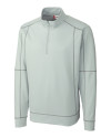 Clique Helsa Performance Knit Mens Half Zip Light Grey Mannequin Thumbnail Image