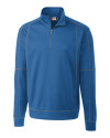 Clique Helsa Performance Knit Mens Half Zip Sea Blue Mannequin Thumbnail Image