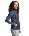 Cutter & Buck Stealth Recycled Hybrid Quilted Womens Windbreaker Jacket Liberty Navy Side Thumbnail Image