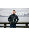 View image 10: Cutter & Buck Rainier Recycled Insulated Puffer Mens Full Zip Jacket Black Lifestyle 1