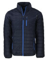 Cutter & Buck Rainier Recycled Insulated Puffer Mens Full Zip Jacket Dark Navy Mannequin Thumbnail Image
