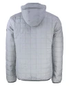 Cutter & Buck Rainier Recycled Insulated Puffer Mens Full Zip Jacket Polished Medium Gray Mannequin Back 4 Thumbnail Image