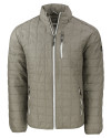 Cutter & Buck Rainier Recycled Insulated Puffer Mens Full Zip Jacket Poplar Melange Mannequin Thumbnail Image