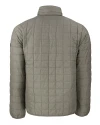 View image 46: Cutter & Buck Rainier Recycled Insulated Puffer Mens Full Zip Jacket Poplar Melange Mannequin Back