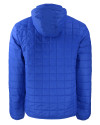 Cutter & Buck Rainier Recycled Insulated Puffer Mens Full Zip Jacket Royal Mannequin Back 4 Thumbnail Image