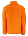 View image 69: Cutter & Buck Rainier Recycled Insulated Puffer Mens Full Zip Jacket Satsuma Mannequin Back