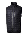 Cutter & Buck Rainier Recycled Insulated Puffer Mens Full Zip Vest Dark Navy/Silver Mannequin Thumbnail Image