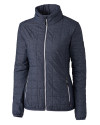 Cutter & Buck Rainier Recycled Insulated Puffer Womens Full Zip Jacket Anthracite Melange Mannequin Thumbnail Image