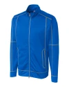 Clique Helsa Performance Knit Mens Full Zip Royal Blue Mannequin Thumbnail Image