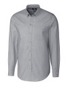 Cutter & Buck Easy Care Stretch Oxford Mens Long Sleeve Button Down Shirt Charcoal Mannequin Thumbnail Image