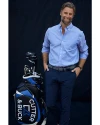 Cutter & Buck Easy Care Stretch Oxford Mens Long Sleeve Button Down Shirt French Blue Lifestyle 3 Thumbnail Image