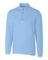 Cutter & Buck Traverse Recycled Stretch Mens Quarter Zip Atlas Light Blue Mannequin Thumbnail Image