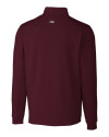 Cutter & Buck Traverse Recycled Stretch Mens Quarter Zip Bordeaux Mannequin Back Thumbnail Image
