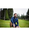 Cutter & Buck Traverse Recycled Stretch Mens Quarter Zip Liberty Navy Lifestyle Thumbnail Image