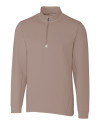 Cutter & Buck Traverse Recycled Stretch Mens Quarter Zip Mushroom Mannequin Thumbnail Image