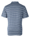 Arizona Wildcats Cutter & Buck Forge Epic Confidence Recycled Heathered Stripe Stretch Mens Polo Indigo Mannequin Back Thumbnail Image
