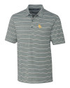 Baylor Bears Cutter & Buck Forge Epic Confidence Recycled Heathered Stripe Stretch Mens Polo Hunter Green Mannequin Thumbnail Image