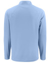 Jacksonville Jaguars Mono Cutter & Buck Prospect Recycled Featherlight Stretch Mens Quarter Zip Atlas Light Blue Mannequin Back Thumbnail Image