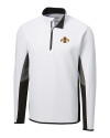 Iowa State Cyclones Cutter & Buck Traverse Colorblock Stretch Quarter Zip Mens Pullover White Mannequin Thumbnail Image