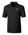 Virginia Tech Hokies Cutter & Buck Forge Pencil Stripe Stretch Mens Polo Black Mannequin Thumbnail Image