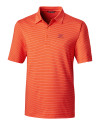 Virginia Tech Hokies Cutter & Buck Forge Pencil Stripe Stretch Mens Polo College Orange Mannequin Thumbnail Image