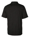 Wake Forest Demon Deacons Cutter & Buck Forge Pencil Stripe Stretch Mens Polo Black Mannequin Back Thumbnail Image