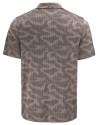 New York Jets Mono Cutter & Buck Coastline Recycled Double Peached Camo Print Mens Polo Elemental Grey Mannequin Back Thumbnail Image