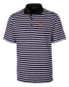 Clemson Tigers Cutter & Buck Mens Forge Polo Multi Stripe College Purple Mannequin Thumbnail Image