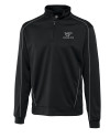 Virginia Tech Hokies Cutter & Buck Men's CB DryTec Edge Half Zip Black Mannequin Thumbnail Image