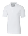 Cutter & Buck Advantage Epic Confidence Recycled Tri-Blend Pique Mens Polo White Mannequin Thumbnail Image