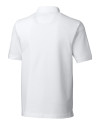 Cutter & Buck Advantage Epic Confidence Recycled Tri-Blend Pique Mens Polo White Mannequin Back Thumbnail Image
