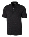 Cutter & Buck Advantage Tri-Blend Pique Mens Polo Dark Black Mannequin Thumbnail Image
