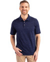 Cutter & Buck Advantage Tri-Blend Pique Mens Polo Dark Liberty Navy Front Thumbnail Image