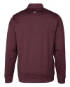 Mississippi State Bulldogs Cutter & Buck Stealth Heathered Quarter Zip Mens Pullover Bordeaux Mannequin Back Thumbnail Image
