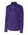 View image 4: Clique Helsa Performance Knit Womens Half Zip
 College Purple Mannequin