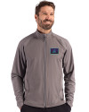 Arizona Diamondbacks City Connect- Cutter & Buck Adapt Recycled Soft Knit Stretch Mens Hybrid Full Zip Jacket Elemental Grey Front Thumbnail Image