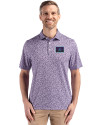 Arizona Diamondbacks City Connect- Cutter & Buck Pike Recycled Flora Print Mens Polo College Purple Front Thumbnail Image