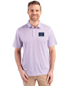 Arizona Diamondbacks City Connect- Cutter & Buck Pike Recycled Symmetry Print Mens Polo White/College Purple Front Thumbnail Image